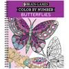 Brain Games Butterflies Color by Number Coloring Book