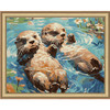 Schipper Pair of Otters Paint by Number Kit Schipper Pair of Otters Paint by Number Kit