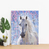 Adbrain White Horse Paint by Number Kit