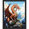 Adbrain Dragon on the Cliff Kit & Frame Paint by Number Kit Adbrain Dragon on the Cliff Kit & Frame Paint by Number Kit