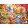 Rose Art Secluded Church in Fall Jigsaw Puzzle