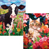 Masterpieces Puzzle Co Quilted: Frolic & Flower Garden, Set of 2 Jigsaw Puzzle Masterpieces Puzzle Co Quilted: Frolic & Flower Garden, Set of 2 Jigsaw Puzzle