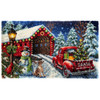 Herrschners Christmas Covered Bridge Latch Hook Kit Herrschners Christmas Covered Bridge Latch Hook Kit