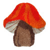 Herrschners Orange Forest Mushroom Pillow Latch Hook Kit