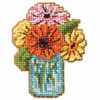 Wichelt Imports, Inc. Mason Jar Bouquet Counted Cross-Stitch Kit Wichelt Imports, Inc. Mason Jar Bouquet Counted Cross-Stitch Kit