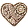 Vervaco Gingerbread Heart Brooch Beading Kit Vervaco Gingerbread Heart Brooch Beading Kit