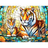 SunsOut Stained Glass Tigers Jigsaw Puzzle SunsOut Stained Glass Tigers Jigsaw Puzzle