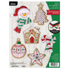 Bucilla Jolly Gingerbread Snowman Felt & Sequin Kit