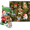 Bucilla North Pole Santa, Set of 2 Felt & Sequin Kit Bucilla North Pole Santa, Set of 2 Felt & Sequin Kit