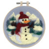 Design Works Snowman Hoop Needle Felting Design Works Snowman Hoop Needle Felting