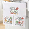 Herrschners Holiday Vibes Towel Trio Thread Kit Herrschners Holiday Vibes Towel Trio Thread Kit