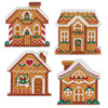 Herrschners Gingerbread Lane Ornaments Counted Cross-Stitch Kit Herrschners Gingerbread Lane Ornaments Counted Cross-Stitch Kit