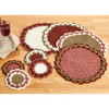 Herrschners Vintage Merlot Place Mats & Coasters Crochet Kit