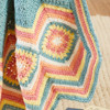 Herrschners Sweetpea Squares Blanket Crochet Kit