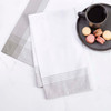 Gray McLeod Border Tea Towel Set Fabric Blank Gray McLeod Border Tea Towel Set Fabric Blank