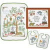 Baby by Herrschners Woodland Wonderland Set Stamped Cross-Stitch Kit Baby by Herrschners Woodland Wonderland Set Stamped Cross-Stitch Kit