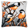 Vervaco Titmice in Winter Pillow Cover Needlepoint Kit Vervaco Titmice in Winter Pillow Cover Needlepoint Kit