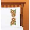 Herrschners Vintage Petals Pillowcase Pair Stamped Cross-Stitch Herrschners Vintage Petals Pillowcase Pair Stamped Cross-Stitch