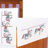 Carousel Pillowcase Pair or Dresser Scarf Thread Kit Carousel Pillowcase Pair or Dresser Scarf Thread Kit