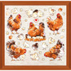 Letistitch Pied Hens Counted Cross-Stitch Kit