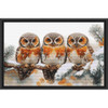 Luca-S Owls in the Silence of Winter Kit & Frame Counted Cross-Stitch Luca-S Owls in the Silence of Winter Kit & Frame Counted Cross-Stitch