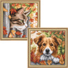 Vervaco Autumnal Dog & Kitten Set Counted Cross-Stitch Kit Vervaco Autumnal Dog & Kitten Set Counted Cross-Stitch Kit