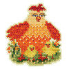 Wichelt Imports, Inc. Mama Hen Ornament Counted Cross-Stitch Kit Wichelt Imports, Inc. Mama Hen Ornament Counted Cross-Stitch Kit