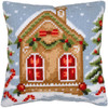 Vervaco Gingerbread House Cushion Needlepoint Kit Vervaco Gingerbread House Cushion Needlepoint Kit