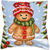 Vervaco Gingerbread Guy Cushion Needlepoint Kit Vervaco Gingerbread Guy Cushion Needlepoint Kit