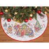 Herrschners Gingerbread Delight Tree Skirt Stamped Cross-Stitch Kit Herrschners Gingerbread Delight Tree Skirt Stamped Cross-Stitch Kit