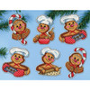 Design Works Gingerbread Bakers Ornaments Counted Cross-Stitch Kit
