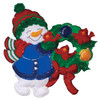 Design Works Snowman & Cardinal Wall Hanging Felt & Sequin Kit Design Works Snowman & Cardinal Wall Hanging Felt & Sequin Kit