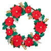 Herrschners Holly & Poinsettia Wreath Felt & Sequin Kit Herrschners Holly & Poinsettia Wreath Felt & Sequin Kit