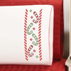 Herrschners Peppermint Parade Pillowcase Pair Stamped Cross-Stitch Herrschners Peppermint Parade Pillowcase Pair Stamped Cross-Stitch