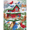 Luca-S Blissful Bird Feeder Counted Cross-Stitch Kit Luca-S Blissful Bird Feeder Counted Cross-Stitch Kit