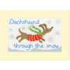 Bothy Threads Dachshund Through The Snow Christmas Card Counted Cross-Stitch Kit