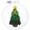 Design Works Christmas Tree Hoop Punch Needle Kit Design Works Christmas Tree Hoop Punch Needle Kit