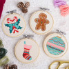 Deck The Halls Mini Hoops Stamped Embroidery Kit Deck The Halls Mini Hoops Stamped Embroidery Kit
