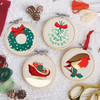 Merry & Bright Mini Hoops Stamped Embroidery Kit Merry & Bright Mini Hoops Stamped Embroidery Kit