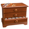 Herrschners Wooden 3 Drawer Floss Cabinet Accessory Herrschners Wooden 3 Drawer Floss Cabinet Accessory