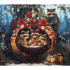 Diamond Art Club Racoon Christmas Diamond Painting