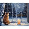 Craftoria Cozy Christmas Kitten Paint by Number Kit Craftoria Cozy Christmas Kitten Paint by Number Kit