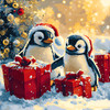 Craftoria Gift Penguins Paint by Number Kit Craftoria Gift Penguins Paint by Number Kit