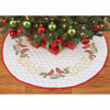 Herrschners Christmas Cardinals Value Tree Skirt Stamped Cross-Stitch Herrschners Christmas Cardinals Value Tree Skirt Stamped Cross-Stitch