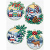 Orchidea Winter Time Ornaments Set Counted Cross-Stitch Kit Orchidea Winter Time Ornaments Set Counted Cross-Stitch Kit