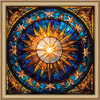 Sunrays Creations Needlearts Stained Glass Sunburst Chart Counted Cross-Stitch Chart Sunrays Creations Needlearts Stained Glass Sunburst Chart Counted Cross-Stitch Chart