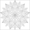 Simon & Schuster Stress Less Mandala Color by Number Coloring Book
