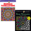 Dover Mandalas & Stained Glass, Set of 3 Coloring Book