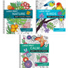 Brain Games Birds,Calm,Nature, Set of 3 Coloring Book Brain Games Birds,Calm,Nature, Set of 3 Coloring Book