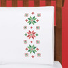 Herrschners Nordic Star Pillowcase Pair Stamped Cross-Stitch Herrschners Nordic Star Pillowcase Pair Stamped Cross-Stitch